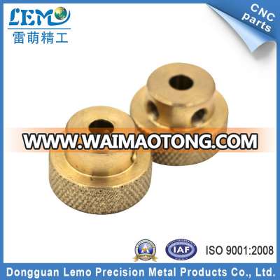 Precision Brass CNC Machined Parts for Motorcycle Parts with Knurling (LM-0520B)