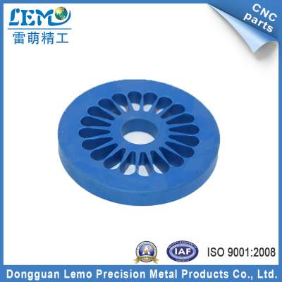 Customed Blue Rubber CNC Machining Part Used in Factory Automation